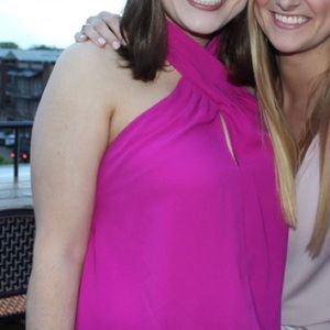 EUC DO+BE pink polyester twist halter top